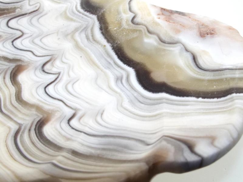 Mexican Onyx Scalloped Altar Dish 09