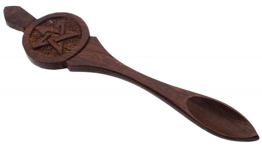 Wooden Pentacle Ritual Altar Spoon