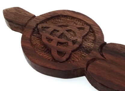 Wooden Triquetra Ritual Altar Spoon