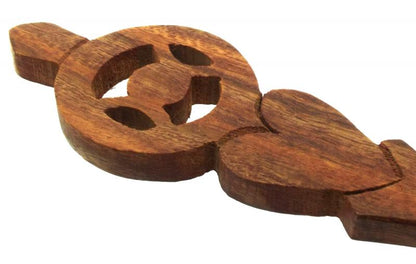 Wooden Triple Moon Ritual Altar Spoon
