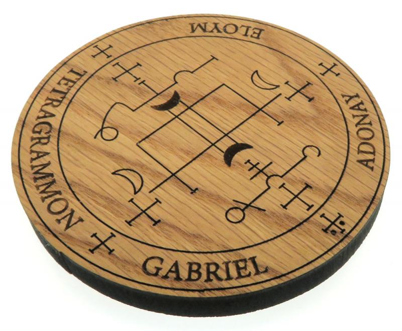 Oak Veneer Angel Gabriel Crystal Grid Board