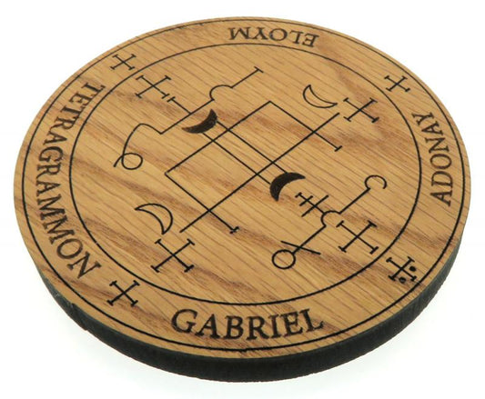 Oak Veneer Angel Gabriel Crystal Grid Board