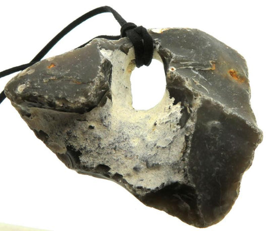 Extra Large Hanging Natural Witches Holey Hag Stone 07