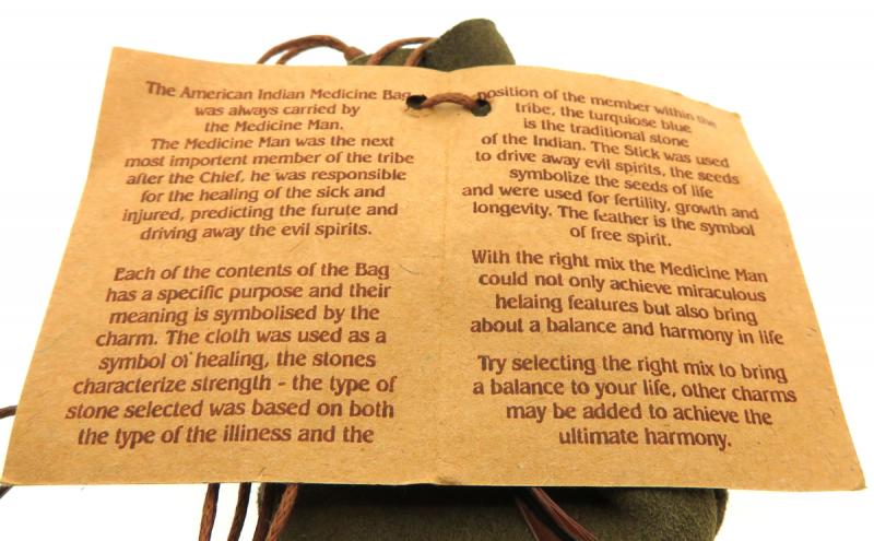 Indian Mojo Medicine Bag White