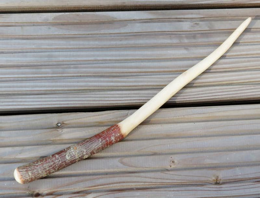 Hand Carved Wooden Cherry Wand 01
