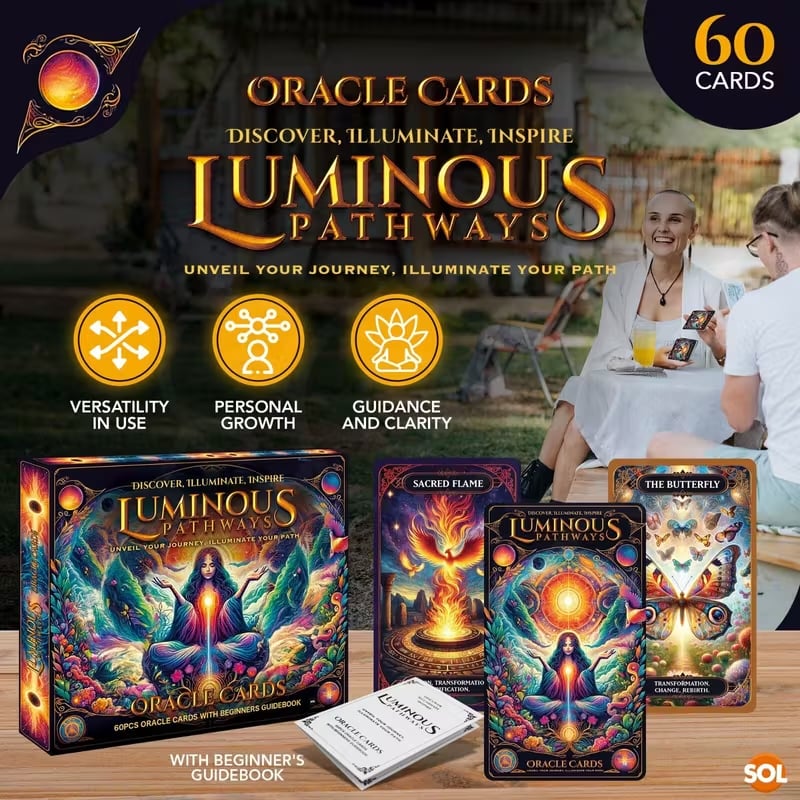 Oracle Cards with Guidebook and 60-Card Deck