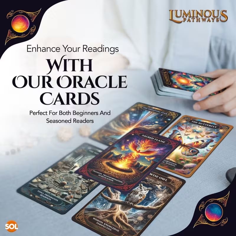 Oracle Cards with Guidebook and 60-Card Deck
