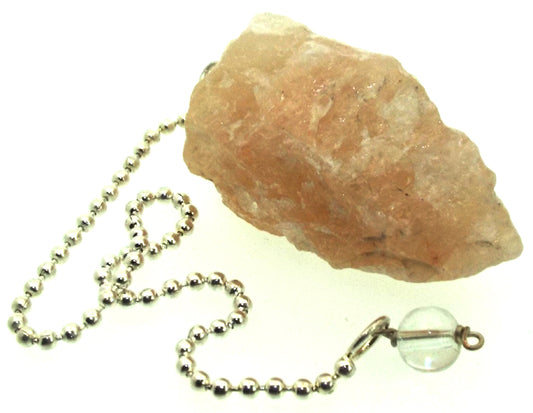 Himalayan Golden Quartz Hand Knapped Gemstone Pendulum