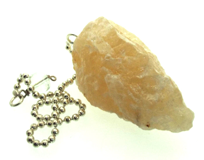 Himalayan Golden Quartz Hand Knapped Gemstone Pendulum