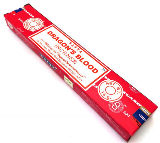 12x Satya Dragons Blood Incense Sticks