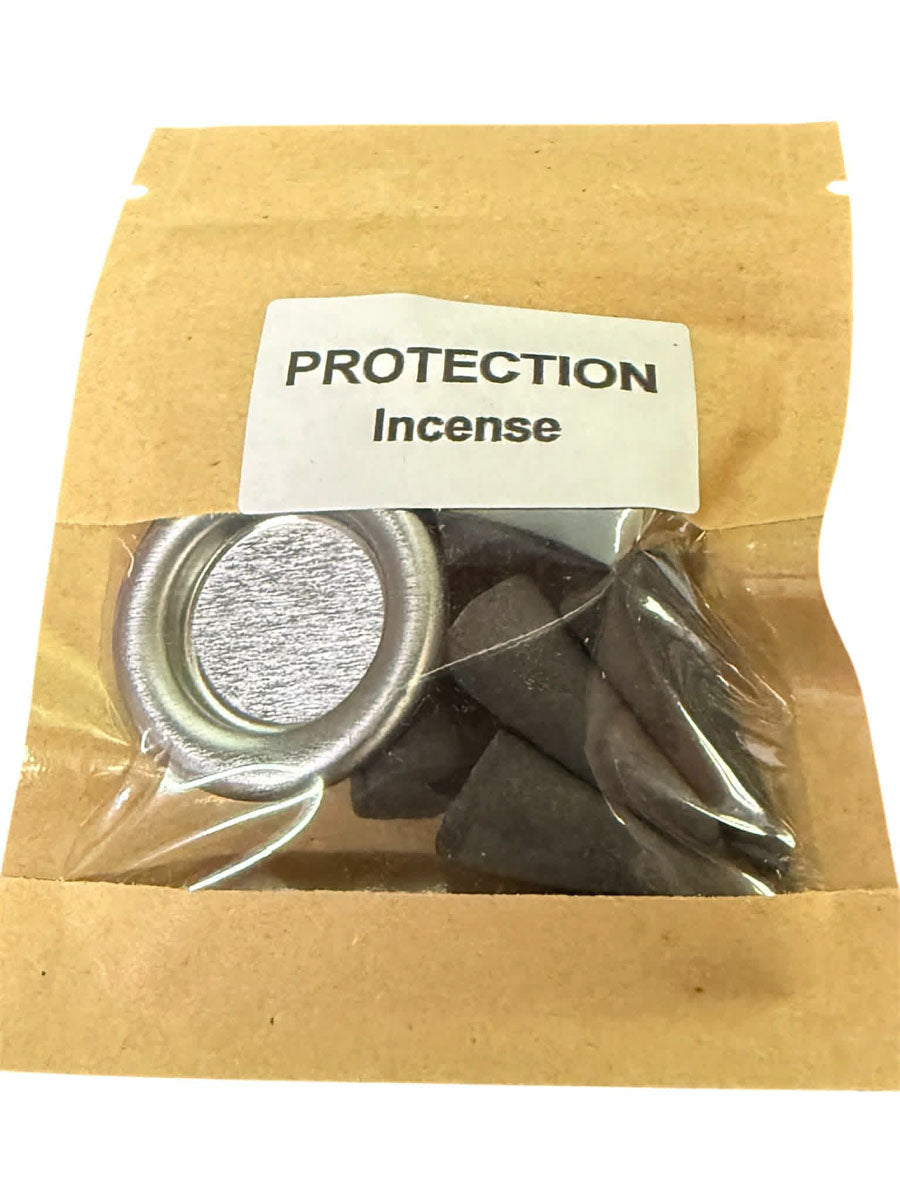 6x Protection Incense Cones with Ash Catcher