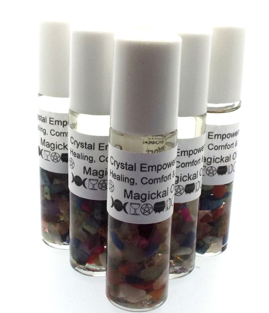 15ml Roll on Bottle Crystal Empowerment Gemstone Oil