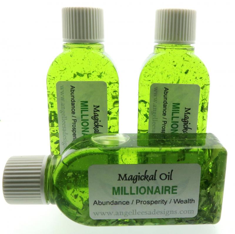 25ml Millionaire Herbal Spell Oil Abundance, Prosperity and Wealth