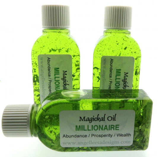25ml Millionaire Herbal Spell Oil Abundance, Prosperity and Wealth