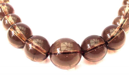 Smoky Quartz Gemstone Bead Necklace