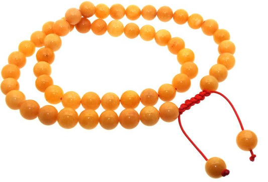 10mm Golden Healer Quartz Mallah Prayer Bead Necklace