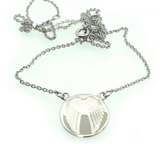 Sterling Silver Angel Wing Necklace
