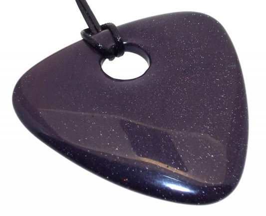 Bluestone Smooth Triangle Pendant