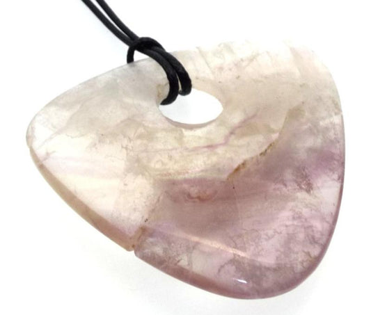Pale Amethyst Smooth Triangle Pendant