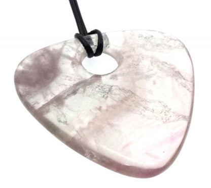 Pale Amethyst Smooth Triangle Pendant