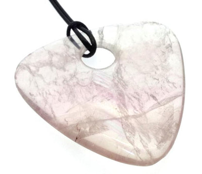 Pale Amethyst Smooth Triangle Pendant