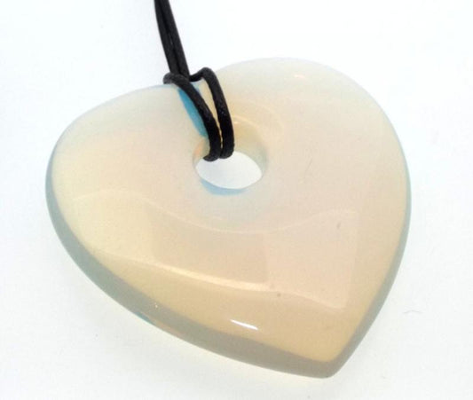 Opalite Smooth Heart Pendant