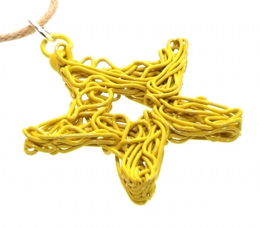 Chaos Wire Star Yellow Pendant