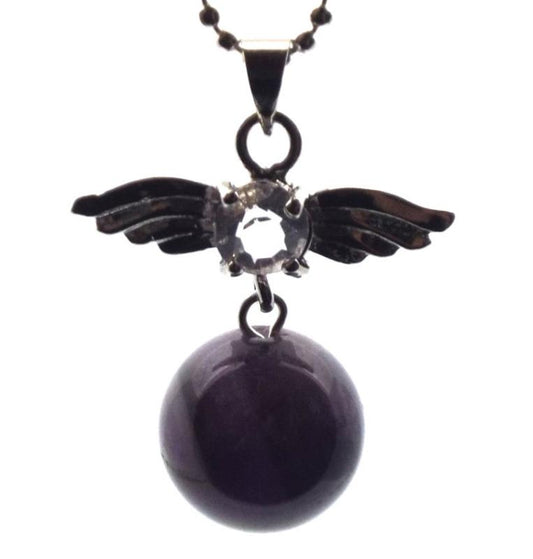 Angel Inspired Amethyst Gemstone Pendant