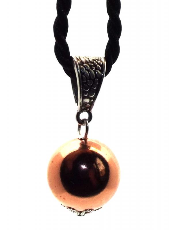 15mm Copper Sphere Pendant