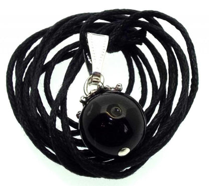 12mm Rainbow Obsidian Gemstone Sphere Pendant