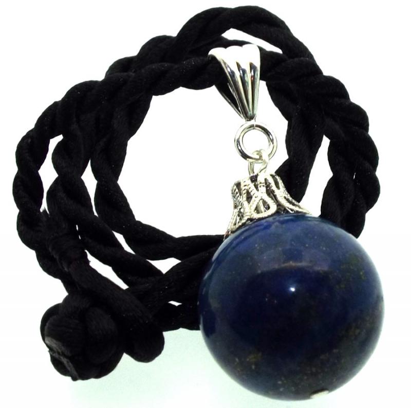 20mm Lapis Lazuli Gemstone Sphere Pendant