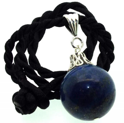 20mm Lapis Lazuli Gemstone Sphere Pendant