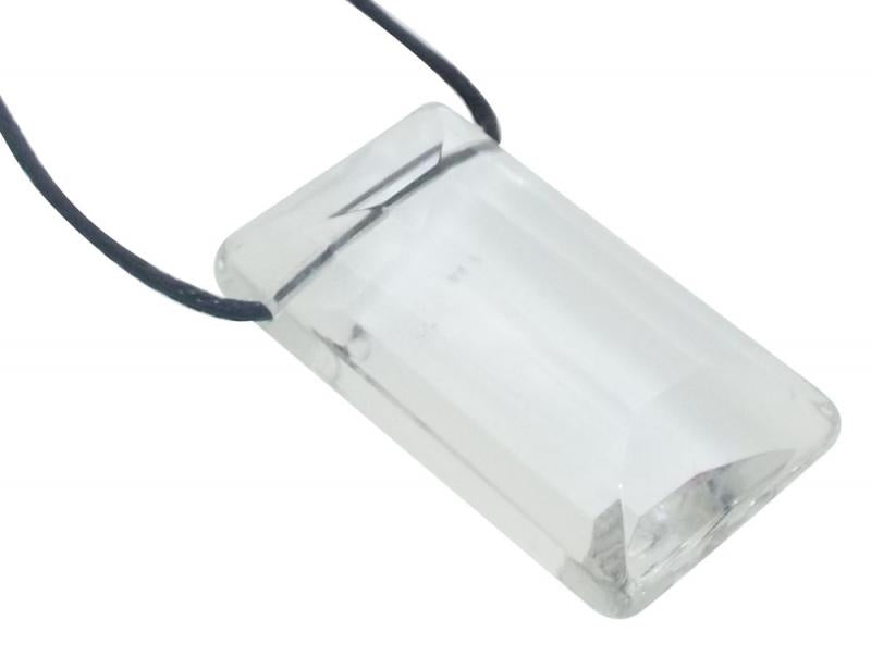 Oblong Clear Andara Crystal Pendant