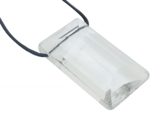 Oblong Clear Andara Crystal Pendant