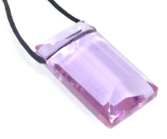 Oblong Lilac Andara Crystal Pendant