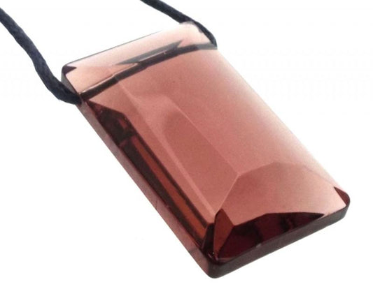 Oblong Purple Andara Crystal Pendant