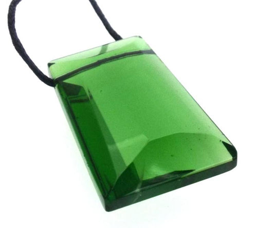 Oblong Green Andara Crystal Pendant