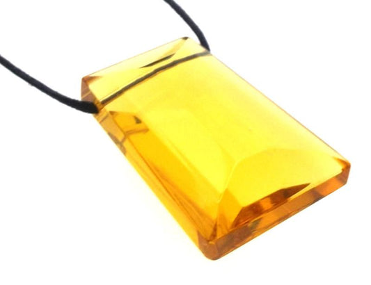 Oblong Sunset Andara Crystal Pendant