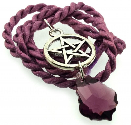 Swarovski Baroque Violet Pentacle Pendant