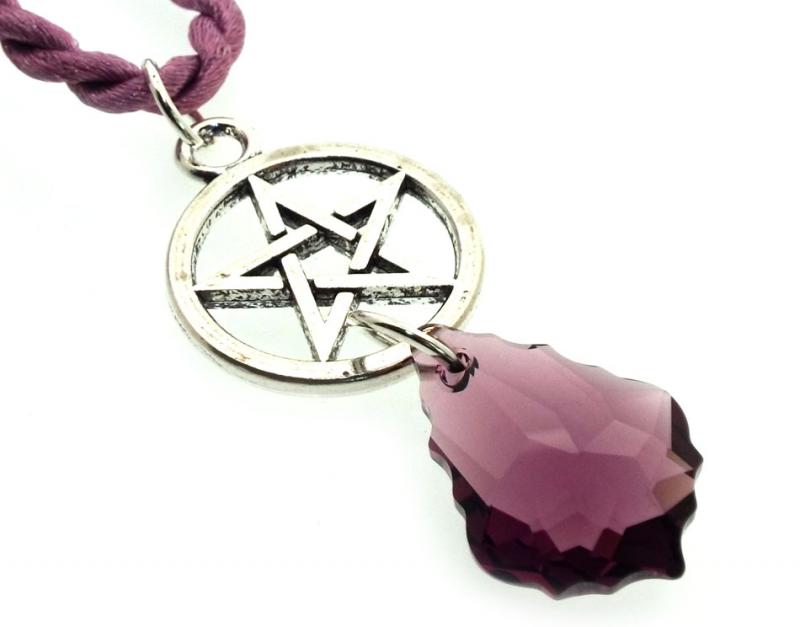 Swarovski Baroque Smoky Pentacle Pendant