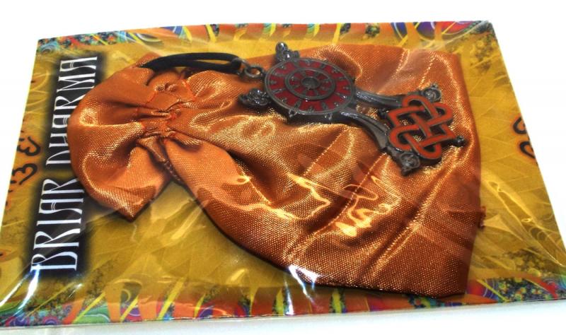 Briar Dharma Charms Buddhist Wheel Pendant