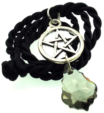 Swarovski Baroque Smoky Pentacle Pendant