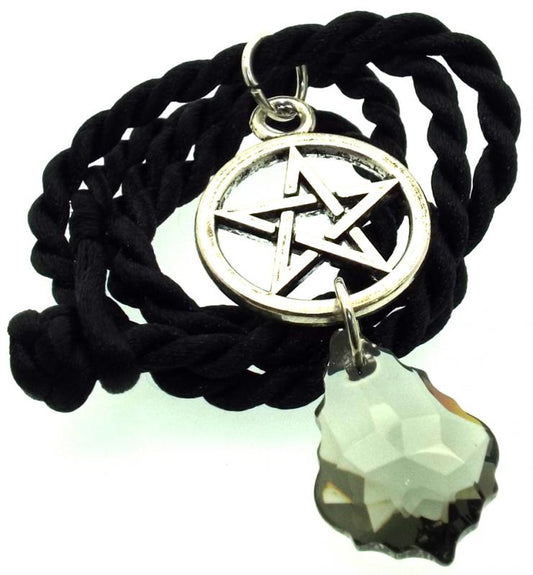 Swarovski Baroque Smoky Pentacle Pendant