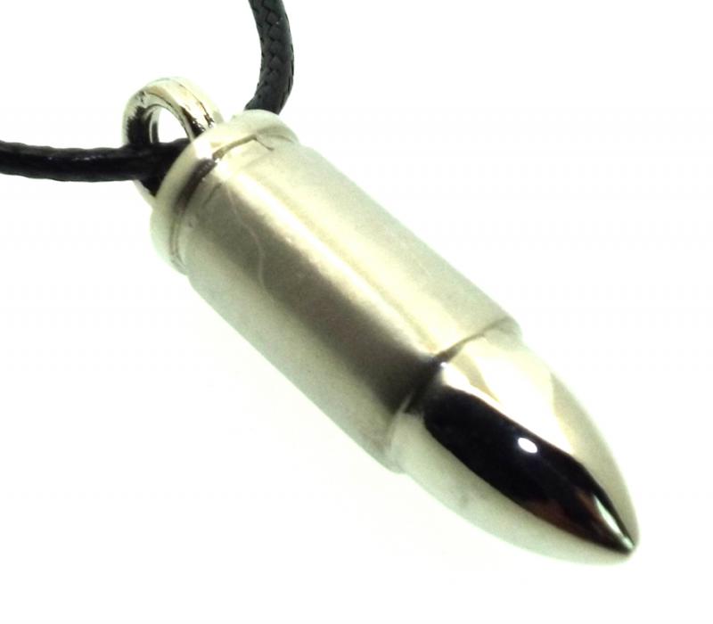 Stainless Steel Bullet Pendant