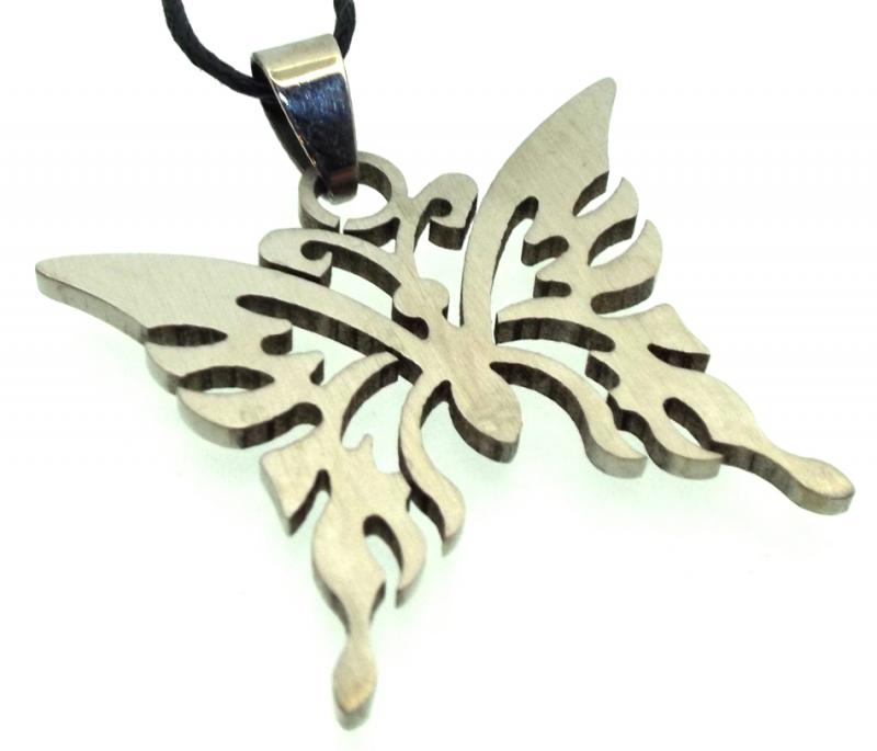 Stainless Steel Butterfly Pendant