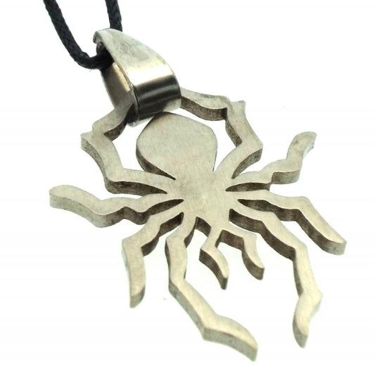 Stainless Steel Spider Pendant