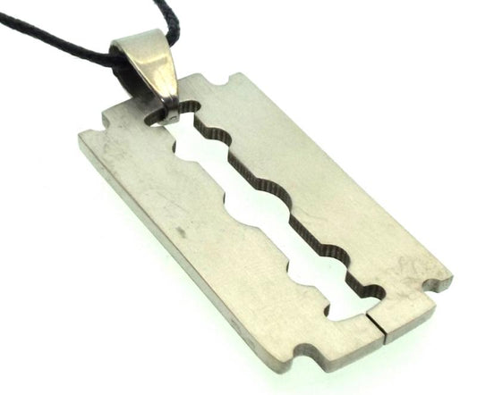 Stainless Steel Razor Blade Pendant