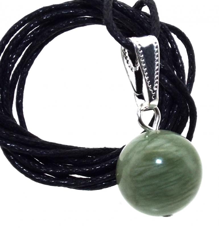12mm Jade Gemstone Sphere Pendant