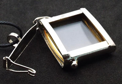 Glass Memory Rectangle Pendant