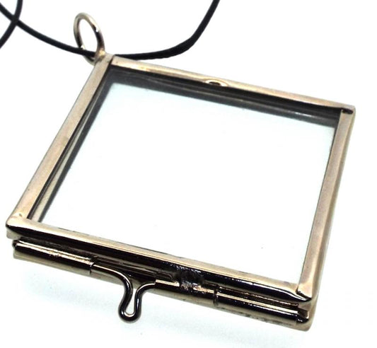 Glass Memory Diagonal Pendant